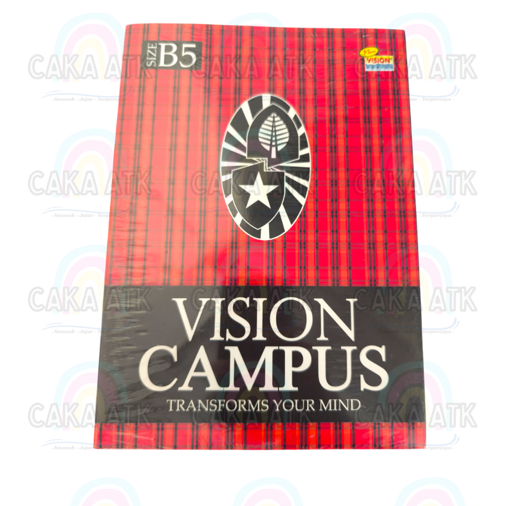 

[ Ecer ] Buku Tulis Boxy Vision isi 42 Lembar / Buku Tulis B5 isi 6 buku / Vision Campus University