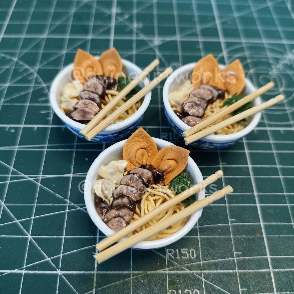 Tempelan Kulkas Magnet Fridge Makanan Indonesia Pangsit Mie