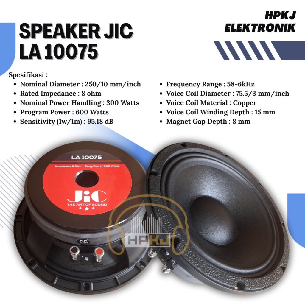 speaker JIC 10075 JIC10075