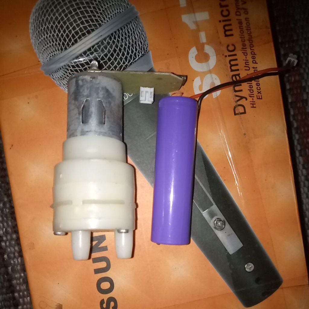 DINAMO POMPA GALON ELEKTRIK + MODUL ON + BATERAI  TINGGAL PAKAI