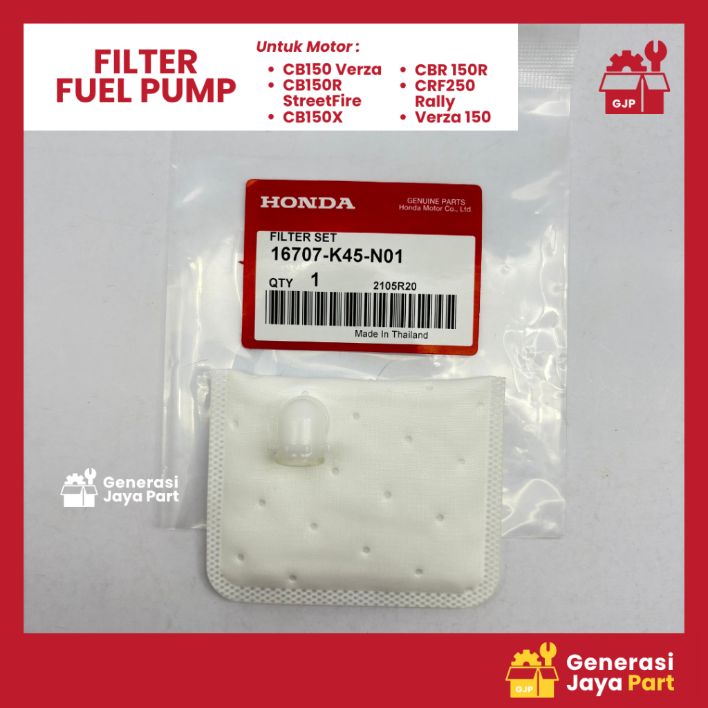 Filter Fuel Pump Pempes Bensin 16707-K45-N01 CB150 Verza CB150R StreetFire CB150X CBR 150R CRF250 Ra