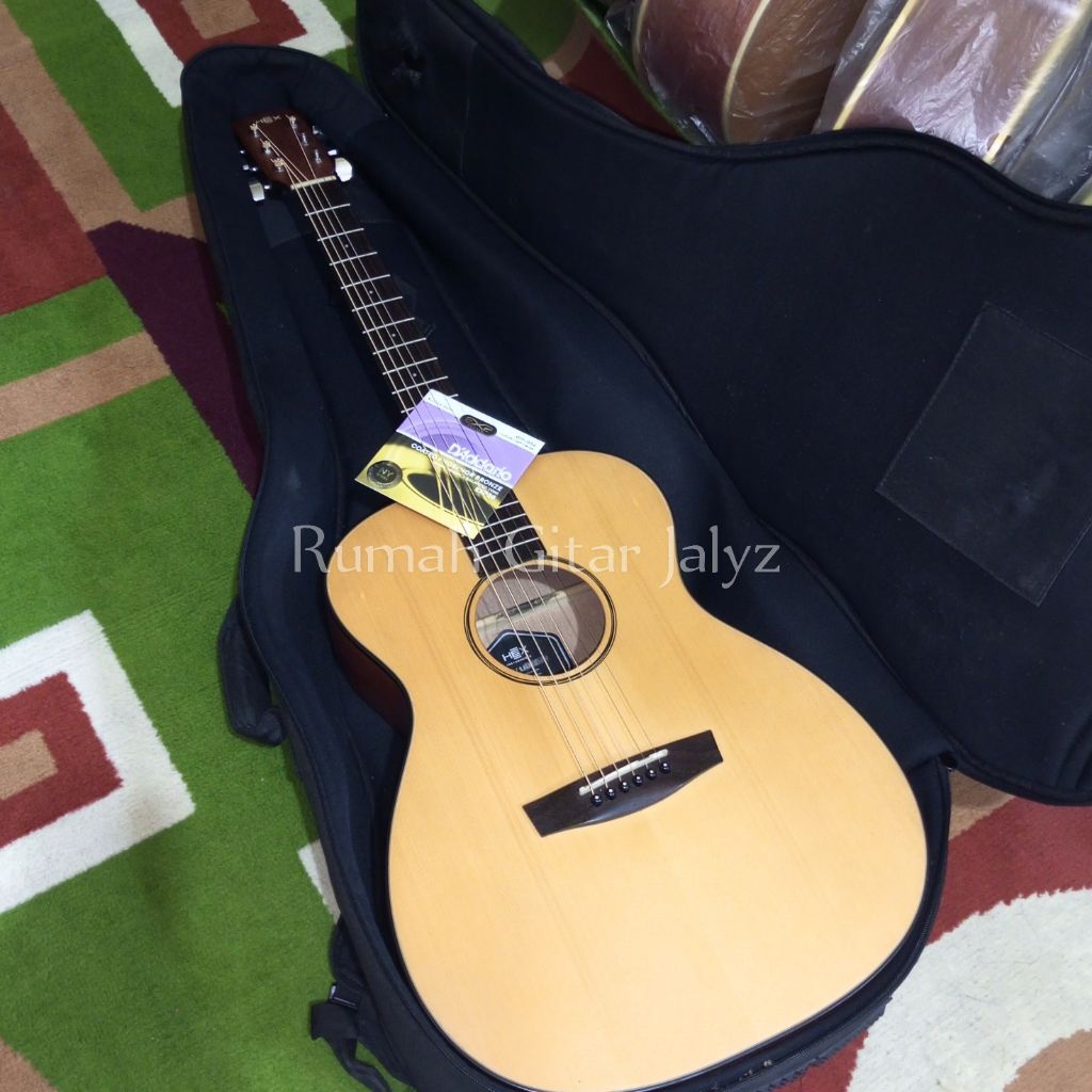 gitar akustik elektrik bekas second original HEX F30 EM