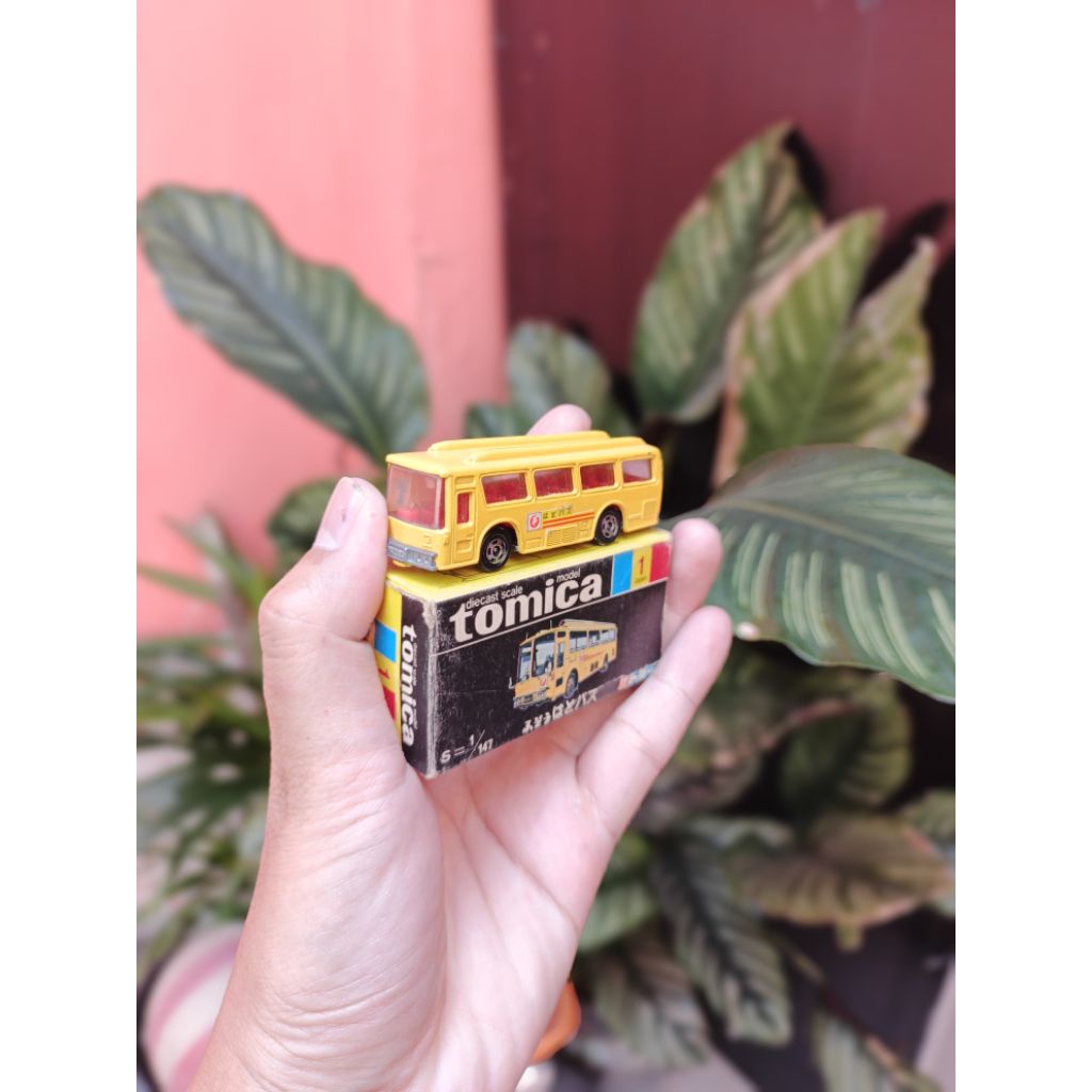 Diecast Tomy Tomica No 1 Fuso Hato Bus Black Box Vintage Made In Japan VHTF Black Box