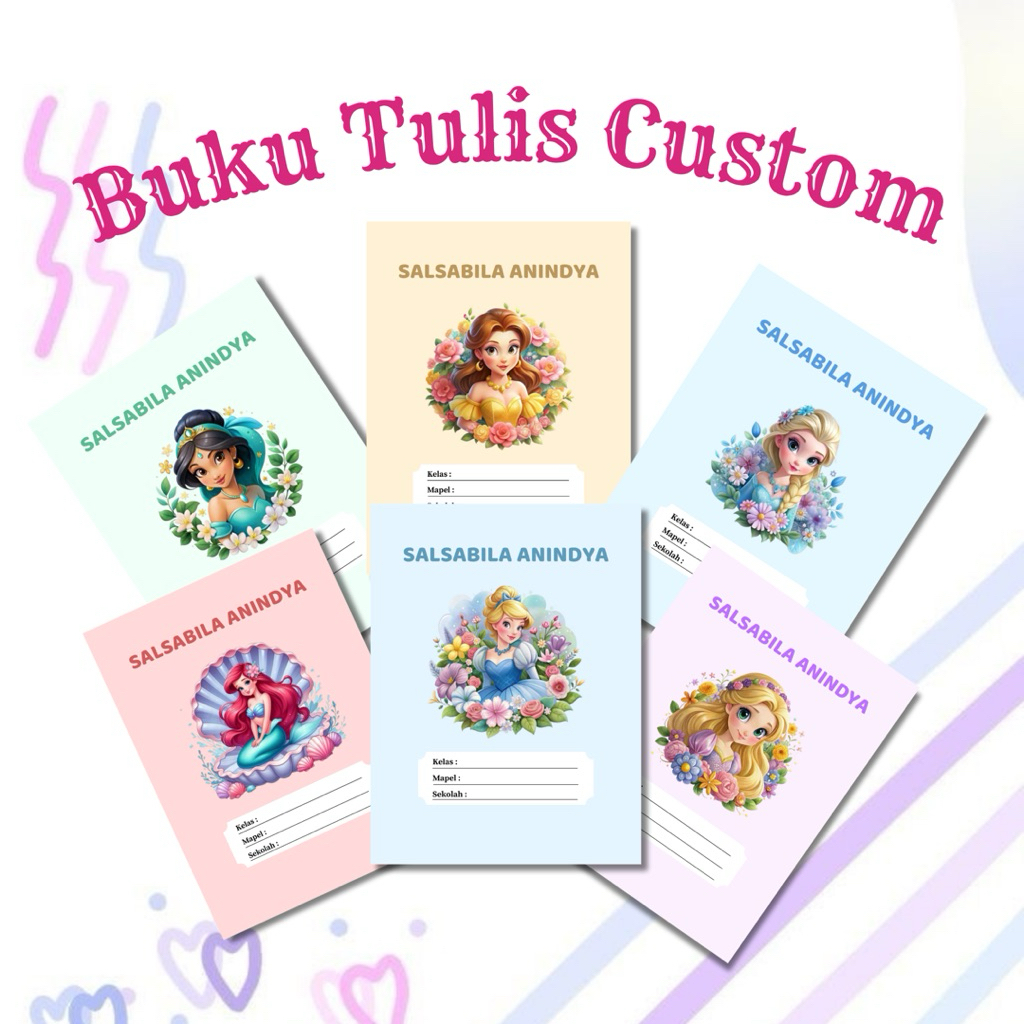 

Buku Tulis Custom Disney 1 Pack isi 5 Buku Tulis