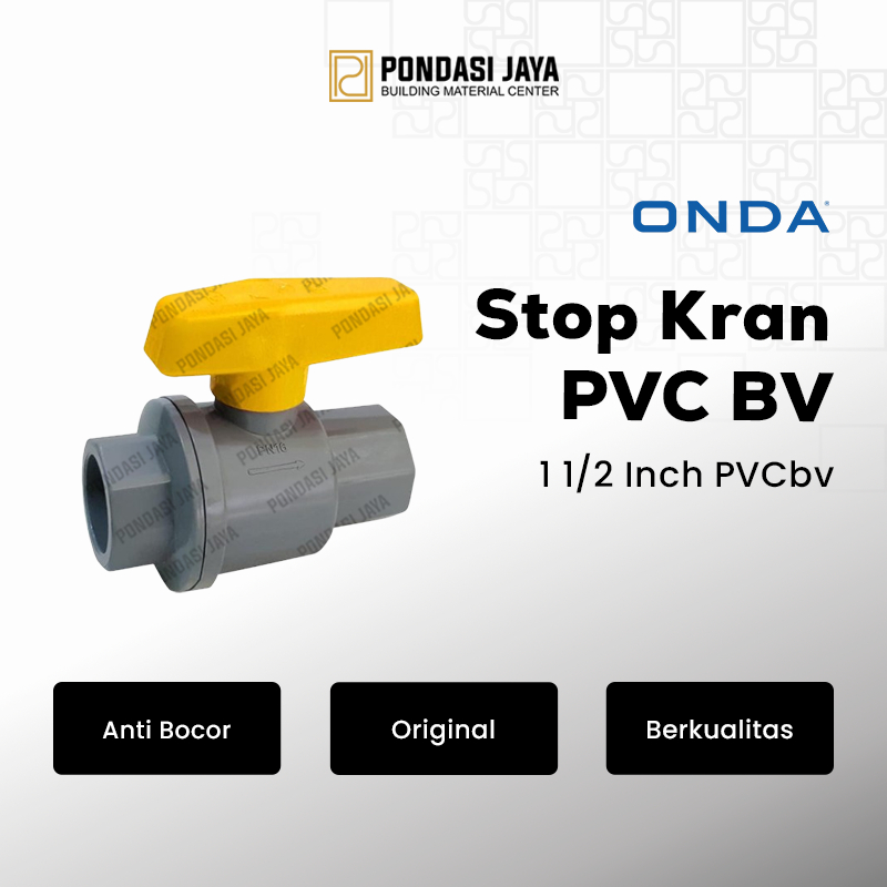 Stop Kran PVC BV 1 1/2" Onda