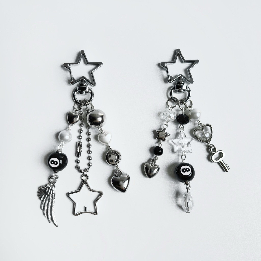 8 Ball Keychain | Billiard Ball Keychain / Bag Charm / Gantungan Tas / Gantungan Kunci / Gantungan K