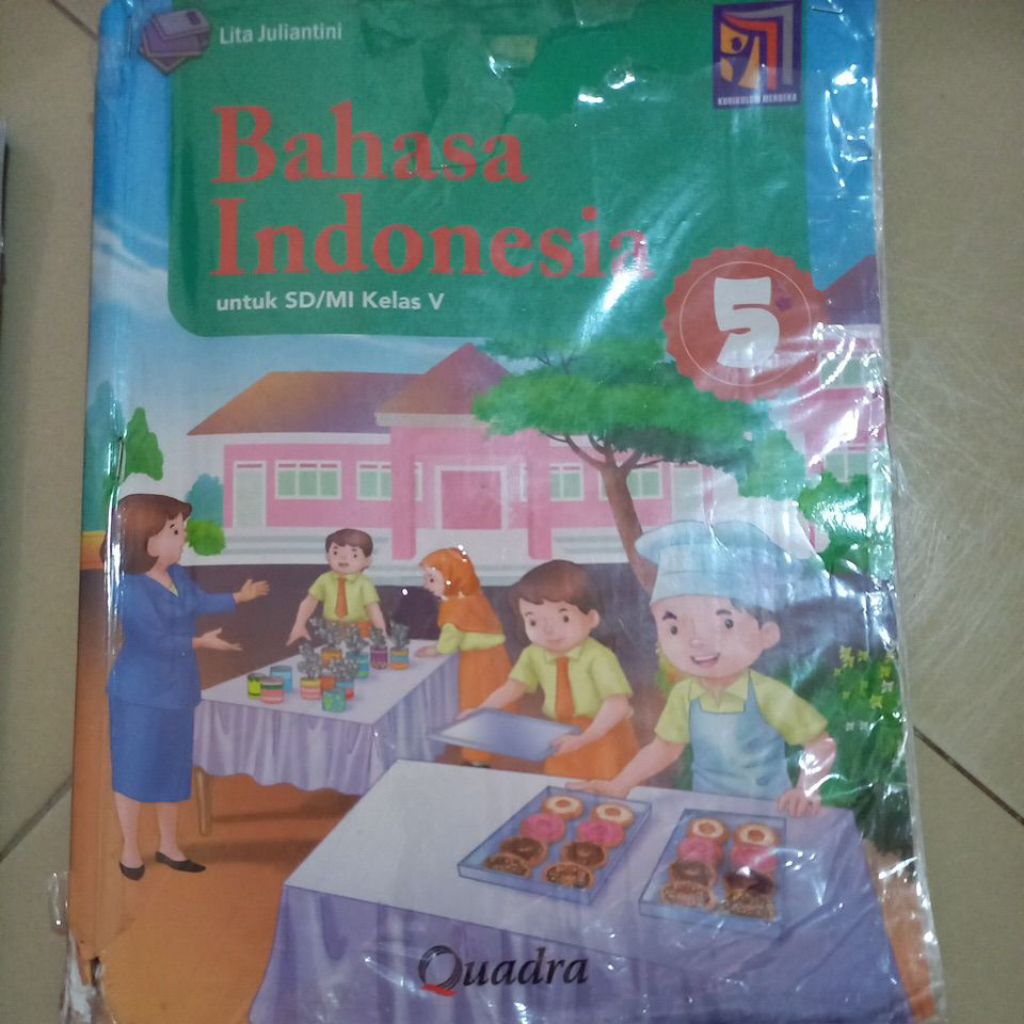 PRELOVED /BEKAS BUKU BAHASA INDONESIA  SD KELAS 5 KURIKULUM MERDEKA QUADRA