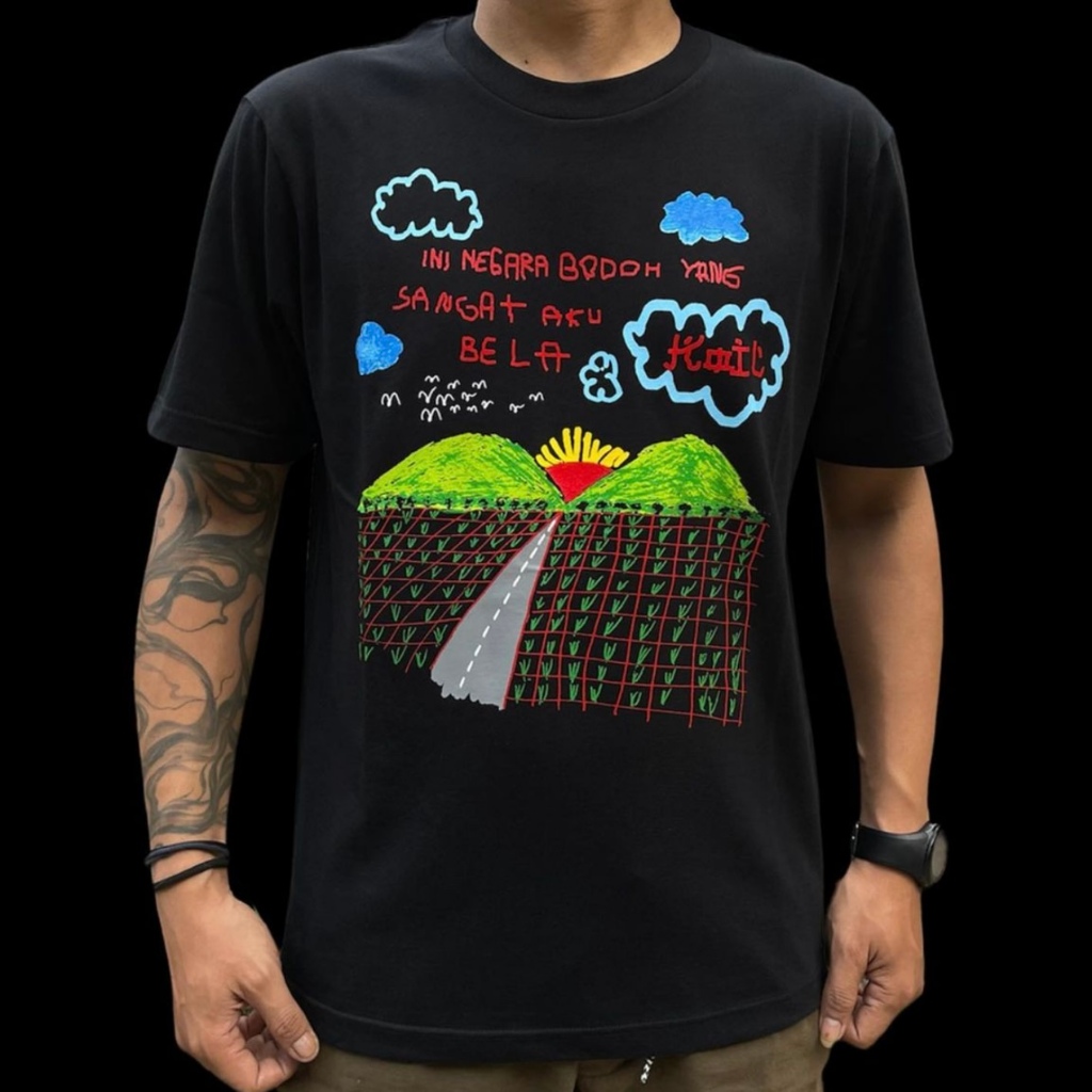 Kaos KOIL Negablack Negabod Merchandise Band Original Bandung