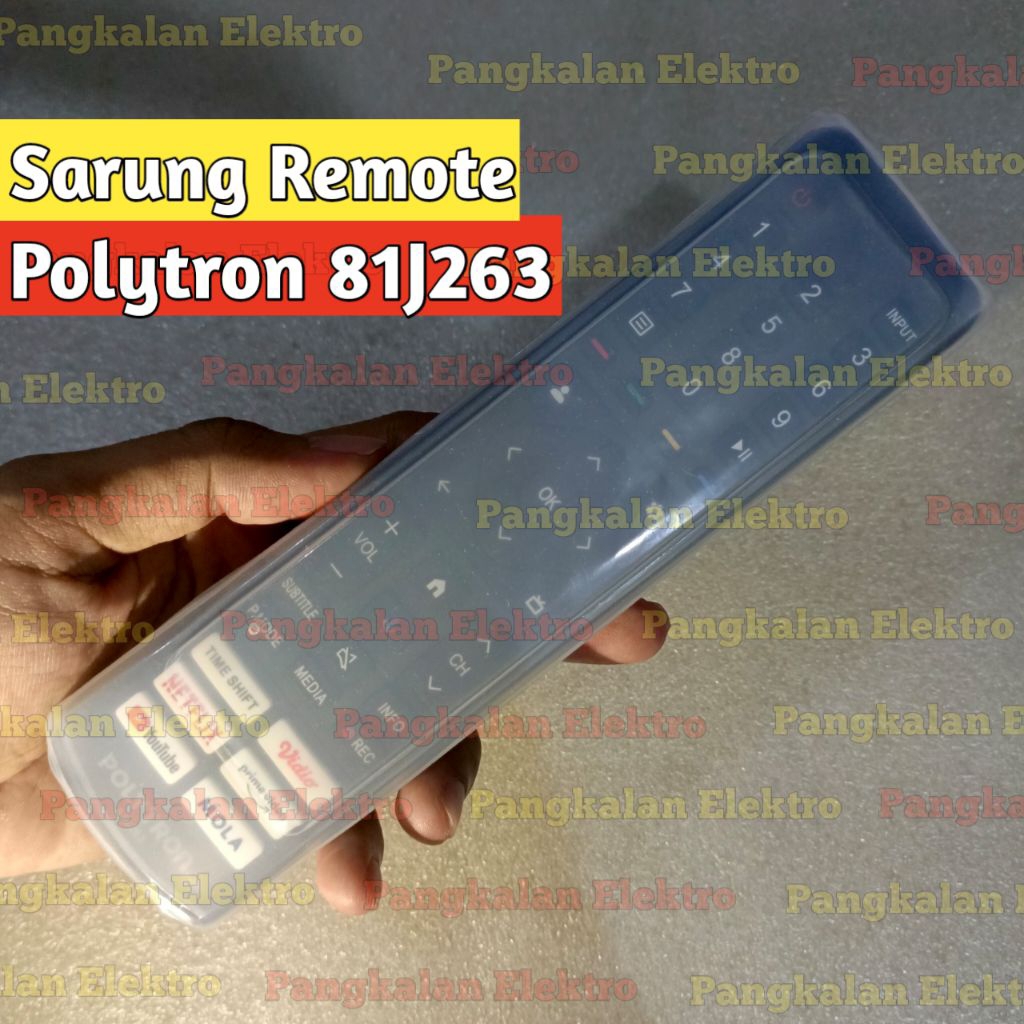 Sarung Remote Polytron Android 81J263 Sarung Silikon Pelindung Cover Remote Polytron Android TV 81J2