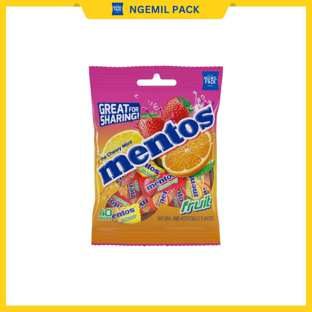 

Mentos Fruit Permen Bag 108 g