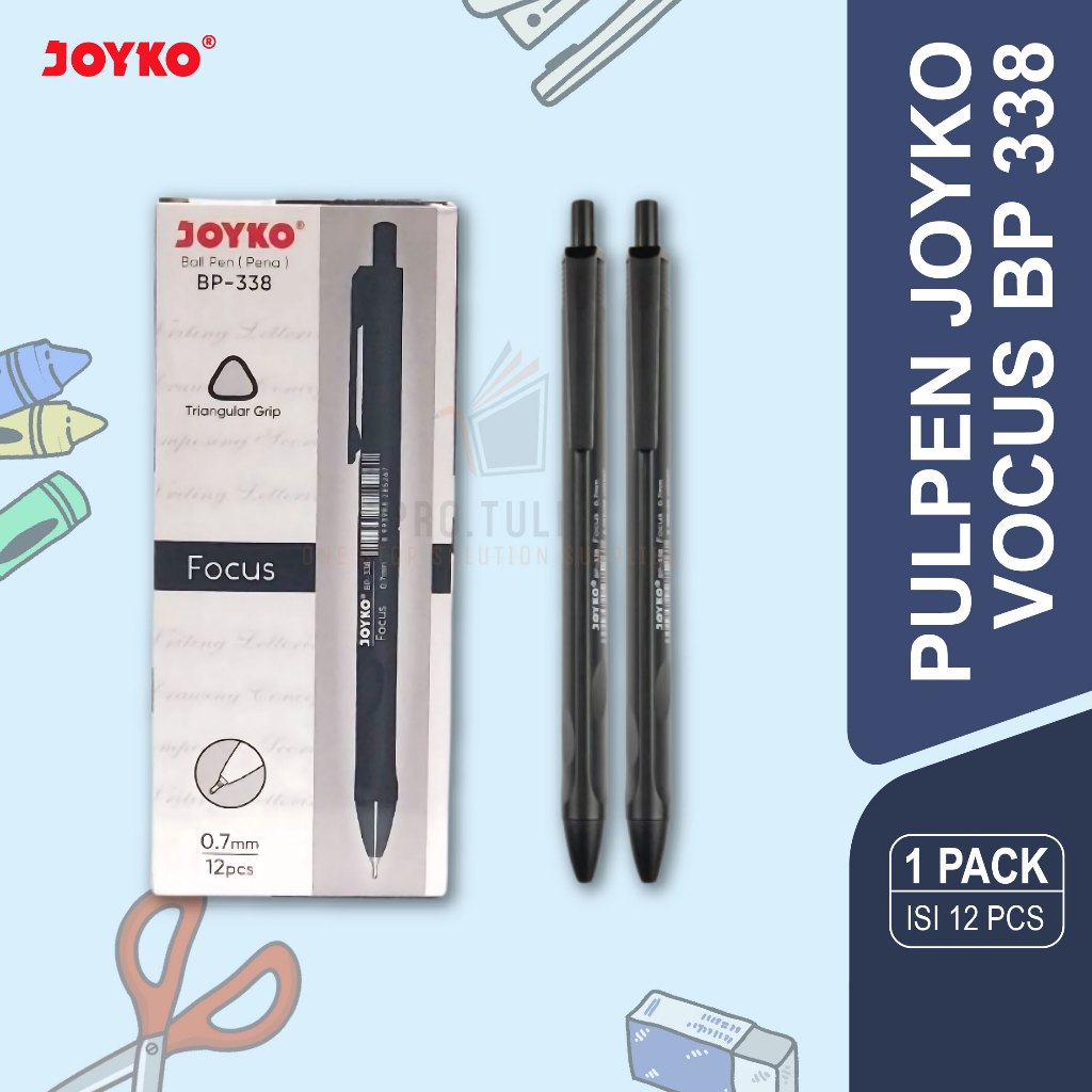 

(12pcs) PULPEN JOYKO VOCUS BP 338 / PEN LANCIP JOYKO 0.7MM
