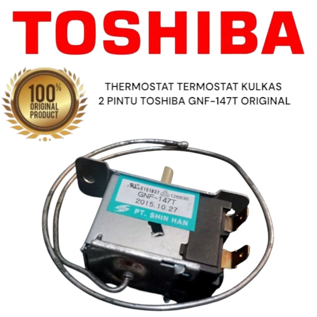 THERMOSTAT TERMOSTAT KULKAS 2 PINTU TOSHIBA GNF-147T ORIGINAL