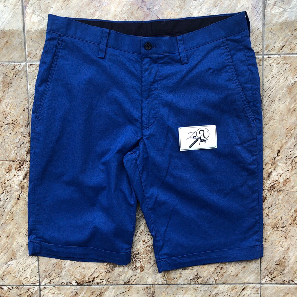 CELANA PENDEK MICHEL KLEIN BIRU