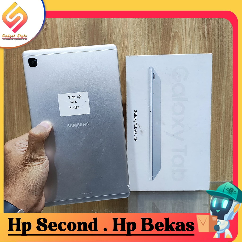 Samsung Tab A7 Lite Ram 3 Rom 32GB Second Resmi Gadget Style Store