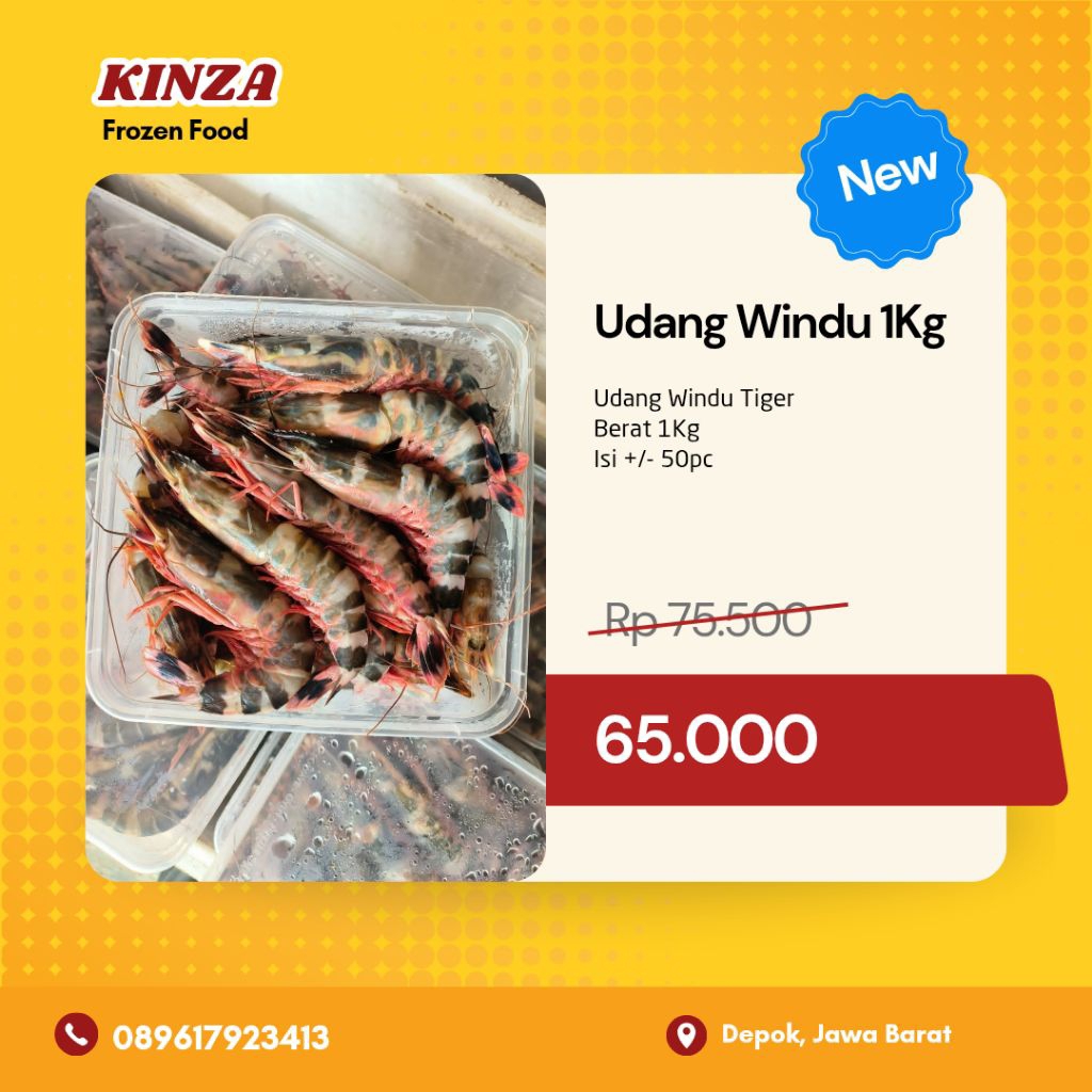 

FLASH SALE!! UDANG WINDU 1KG