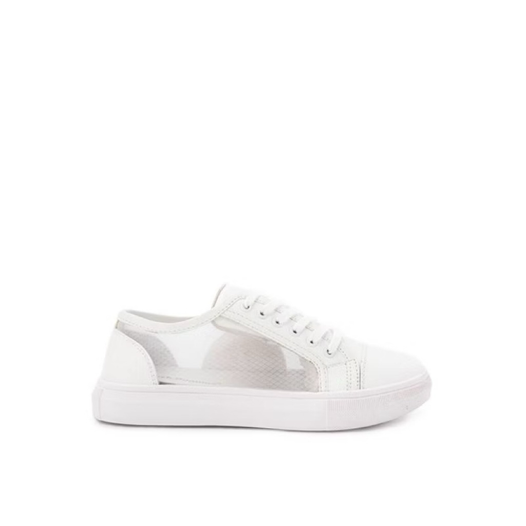 PSPGN.CO | original branded Hush Puppies cameo glass sepatu wanita sneakers lace up transparan