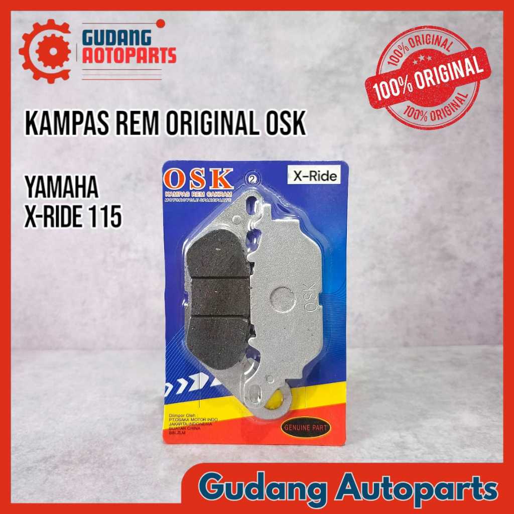 Kampas Rem Depan / Cakram / Dispad / Diskpad Motor Yamaha Xride X-Ride X Ride 115 New Original Asli 