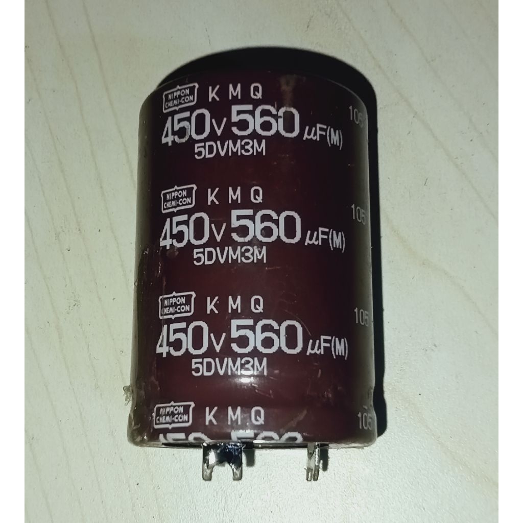 ELCO 450V 560UF T 5CM D 3.6CM BEKAS CABUTAN
