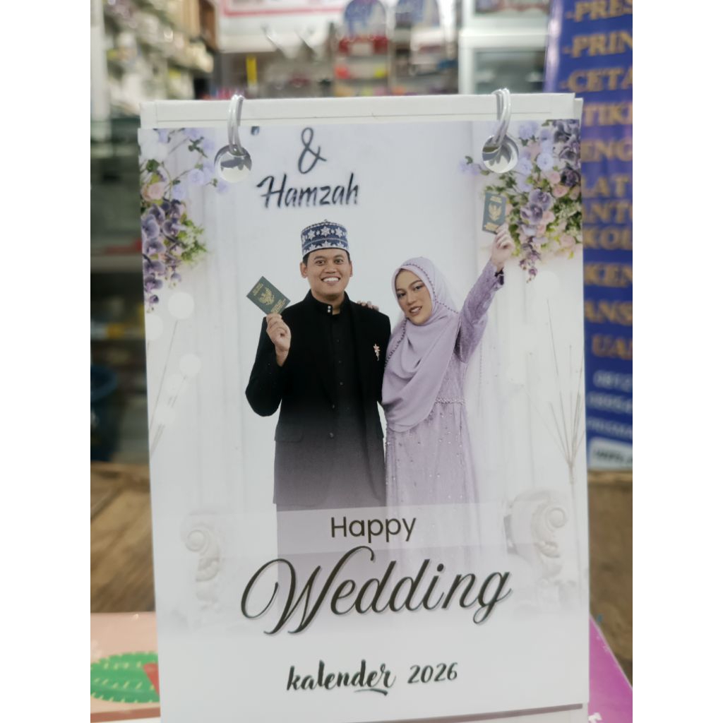

kalender meja 10x13cm custom foto/tulisan