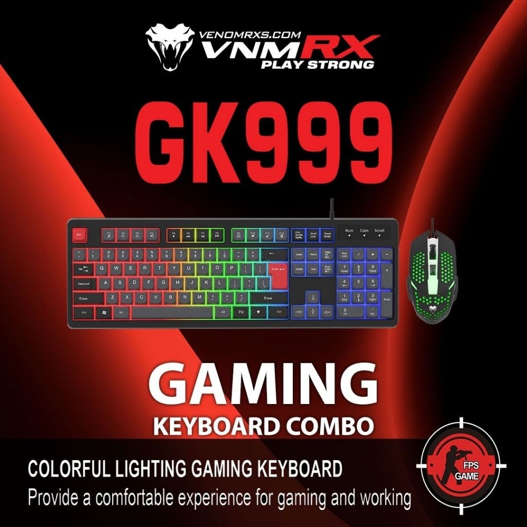 KEYBORD GAMING MOUSE GAMING VENOMRX GK99