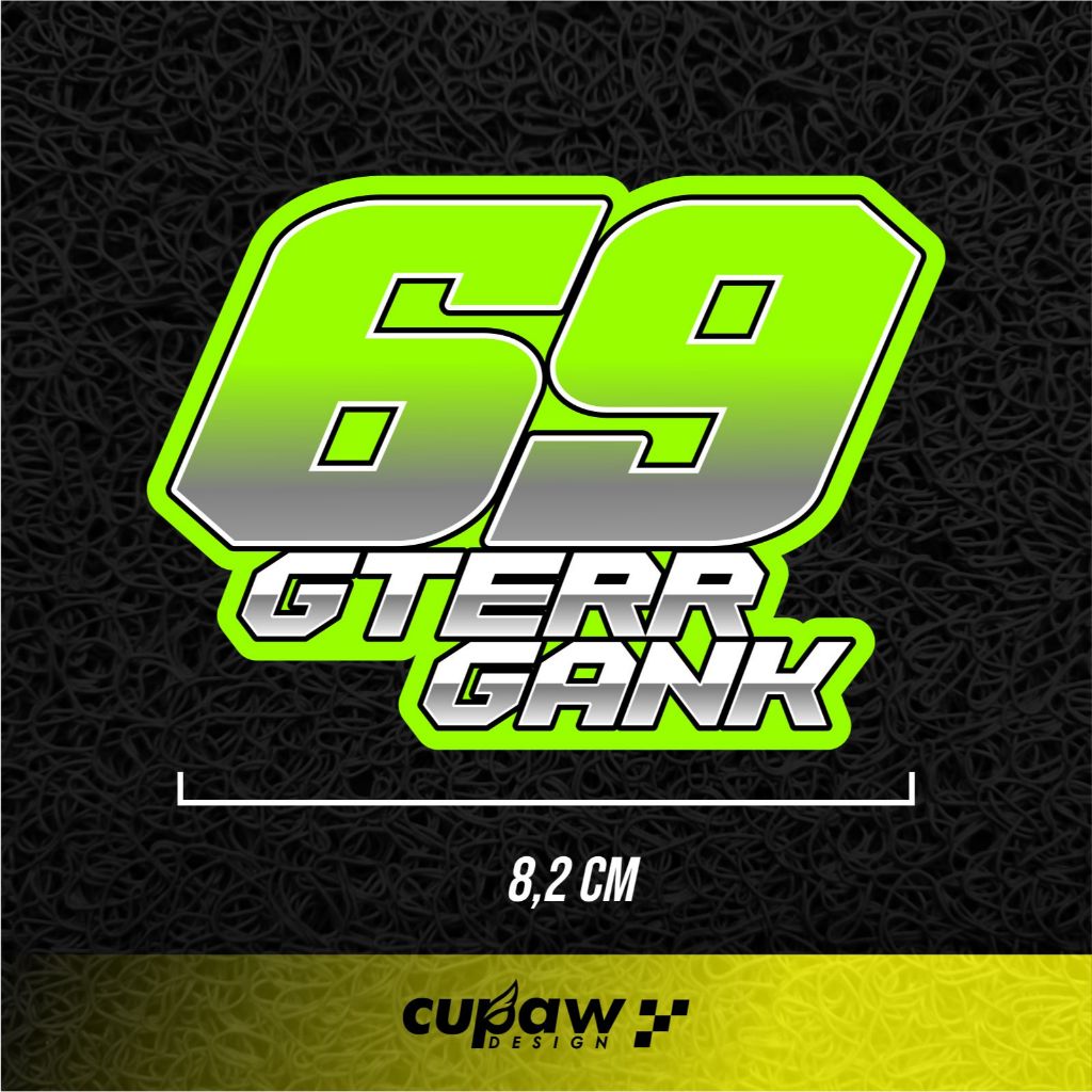 

stiker 69 geter gank hologram murah