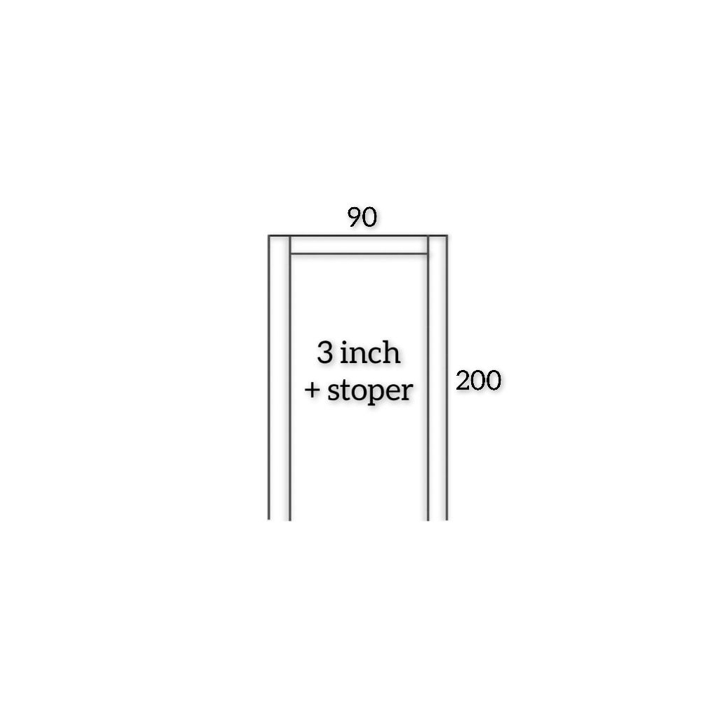 kusen pintu 3inch inkalum
