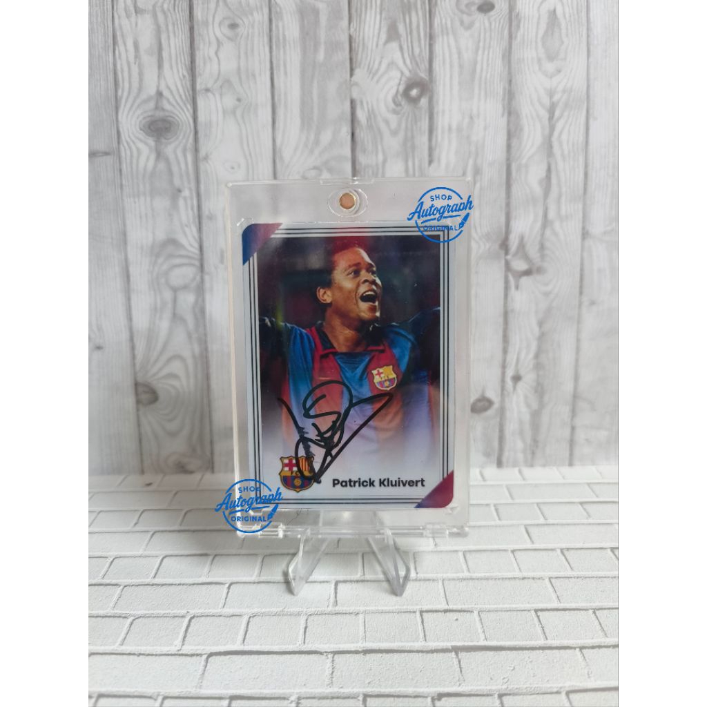 Photocard Original sign pelatih timnas Indonesia Patrick Kluivert bertanda tangan asli