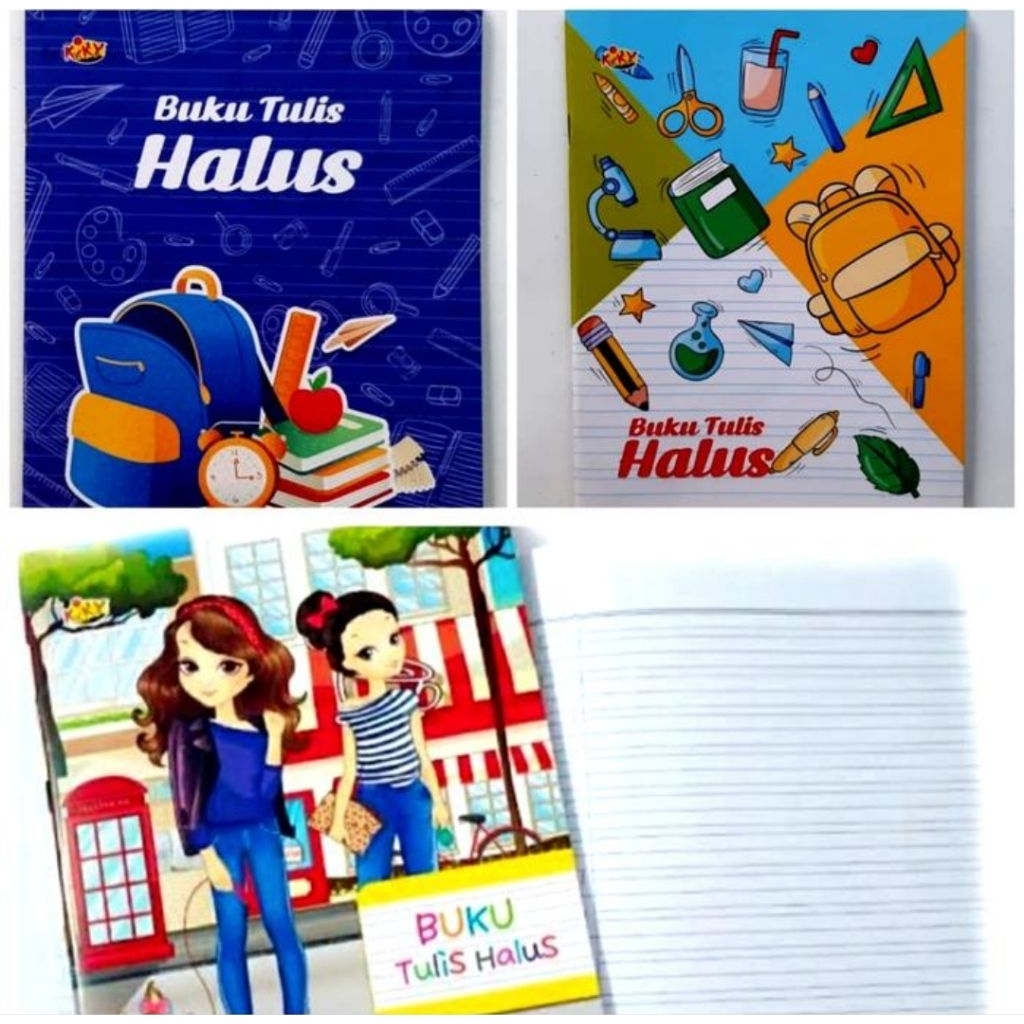 

Buku Tulis Halus Kasar Kiky Isi 38 lembar ( 1 pcs )