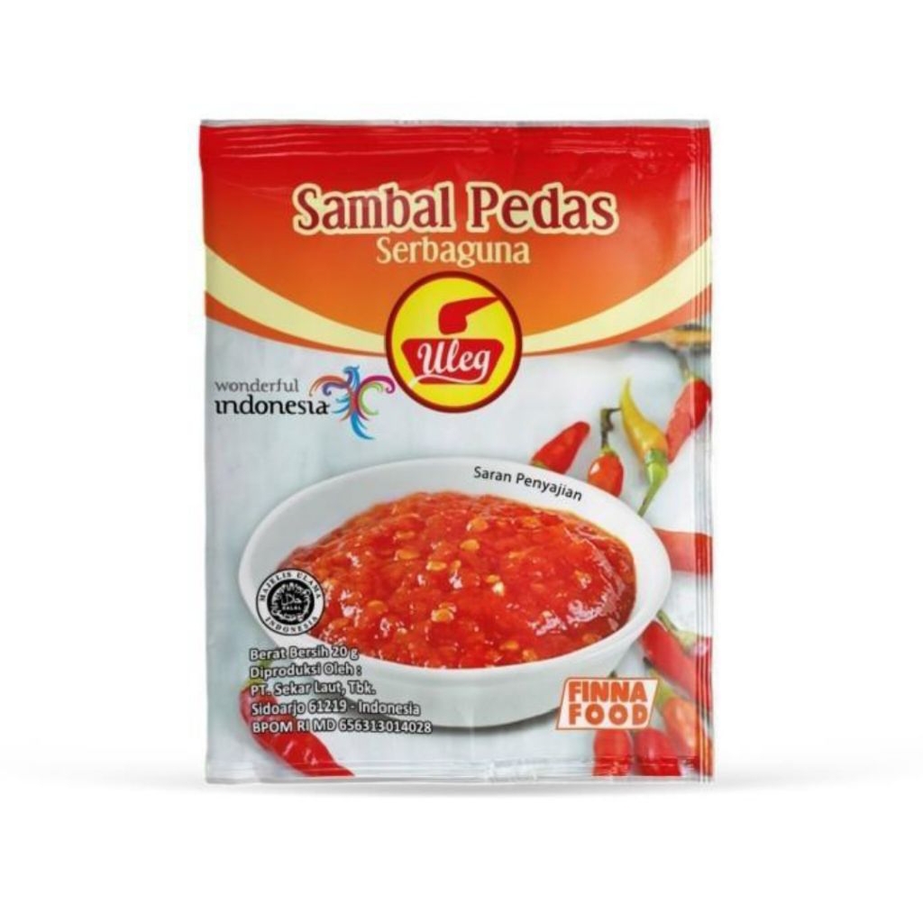 

Sambal Uleg Finna Isi 10 Sachet / Renceng - Sambel Uleg