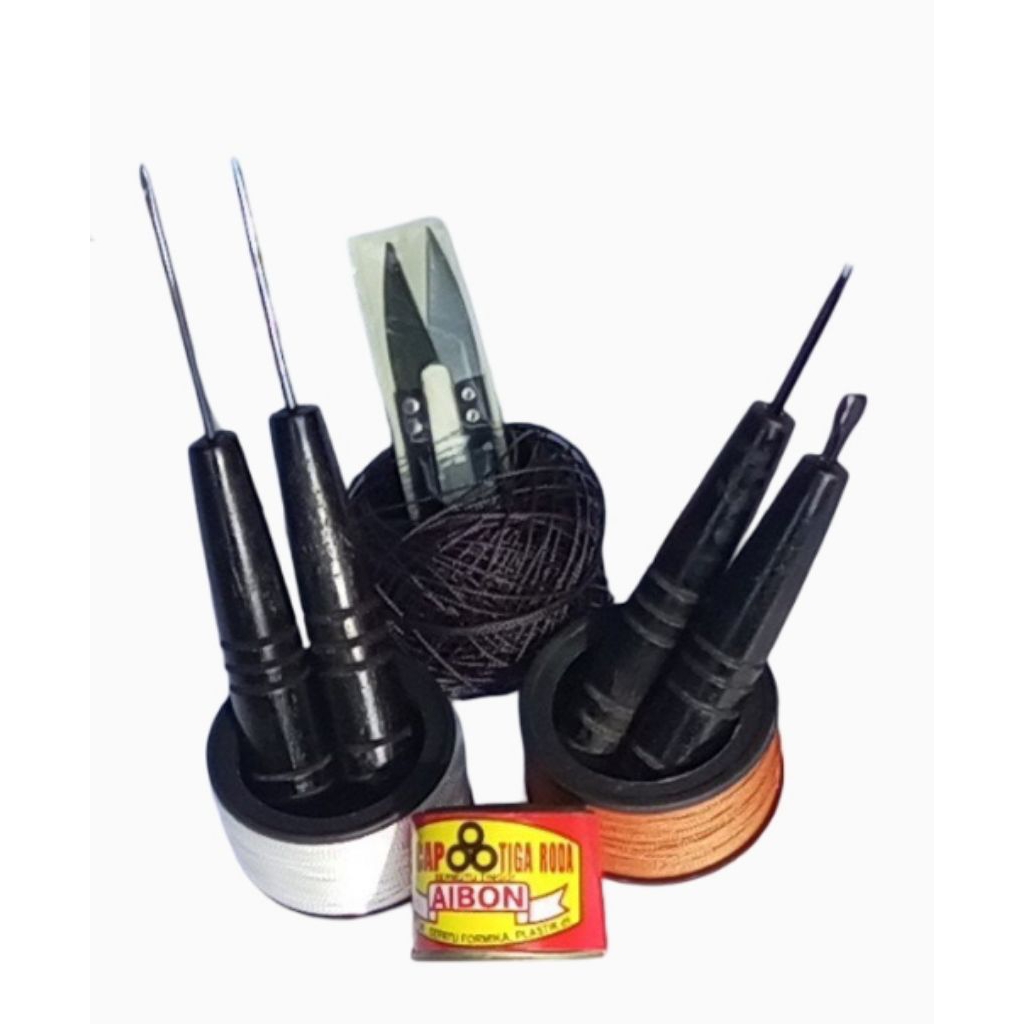 Paket peralatan sol jahit sepatu sandal lengkap 1set
