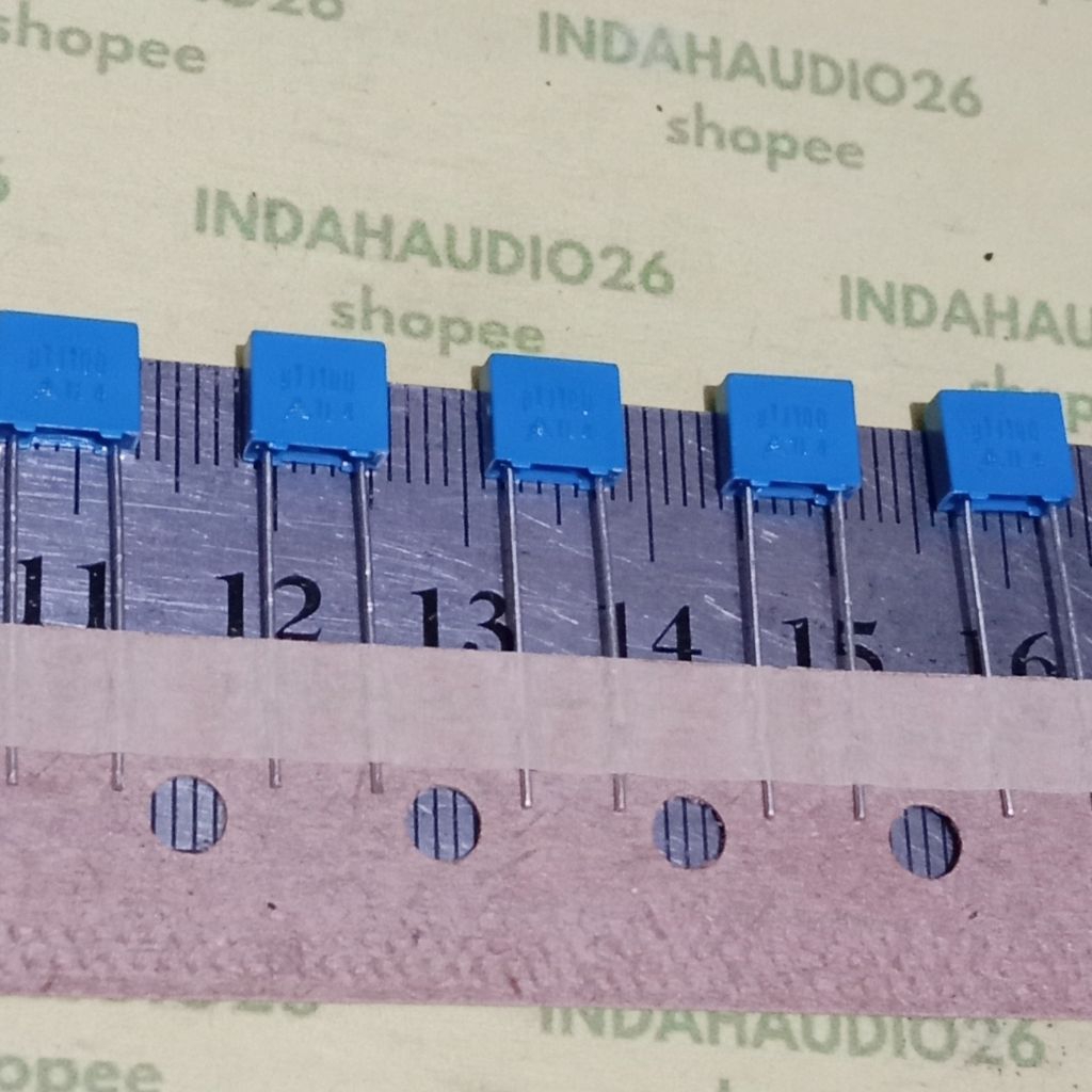 EPCOS U1J100 5mm MKM 104 100v 100nf 100n 0.1uf BIRU capasitor kapasitor capacitor 100 n nf 104j  mkp