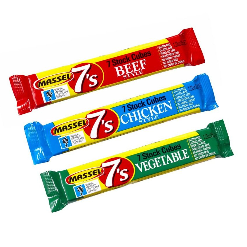 

Massel 7's Stock Cubes Gluten Free NO MSG Plant Based Chicken Cubes Vegetables Cubes Beef Cubes Kaldu Vegan Plant Based