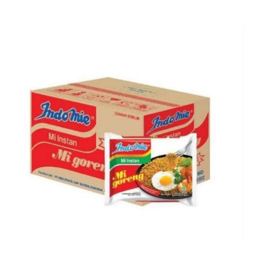

Indomie goreng instan 1 dus isi 40 pcs