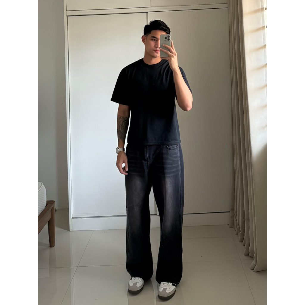 Celana Panjang Baggy Pria Gombrong Skena Nyaman Bahan Premium