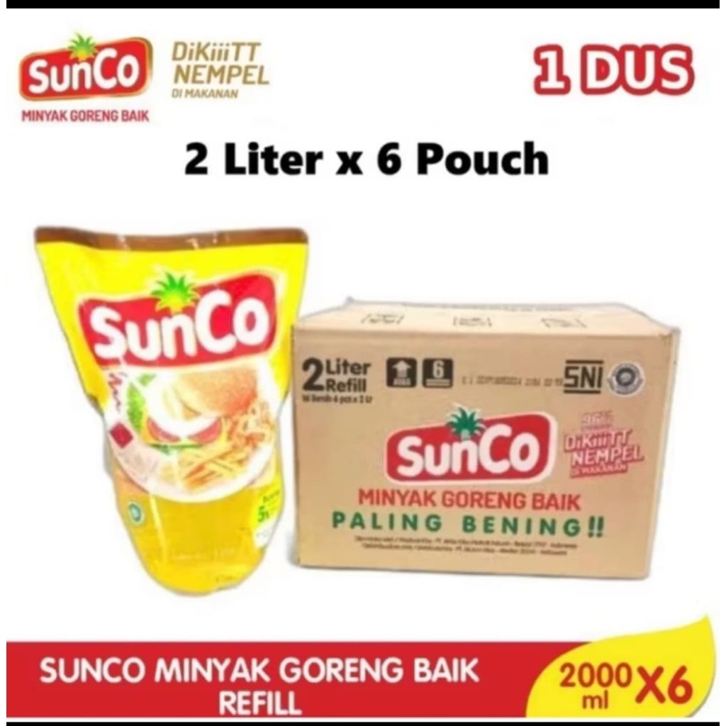 

Minyak goreng Sunco refill 1 Dus