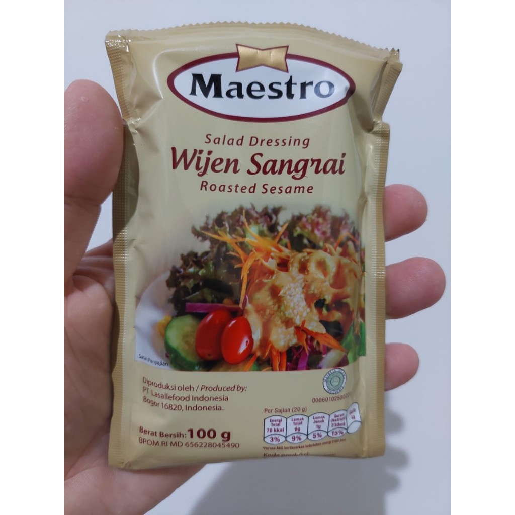 

[oddsolshop] pekanbaru/Maestro Wijen Sangrai 100GR Salad Dressing Roasted Sesame Bahan Masakan Halal