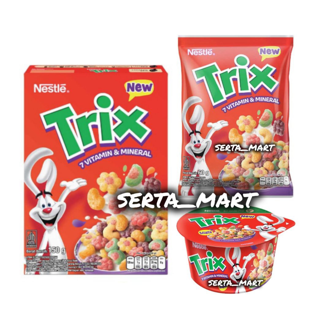 

Nestle Trix 150gr - Cereal Breakfast Trix Cup 30gr - Sereal Rasa Buah
