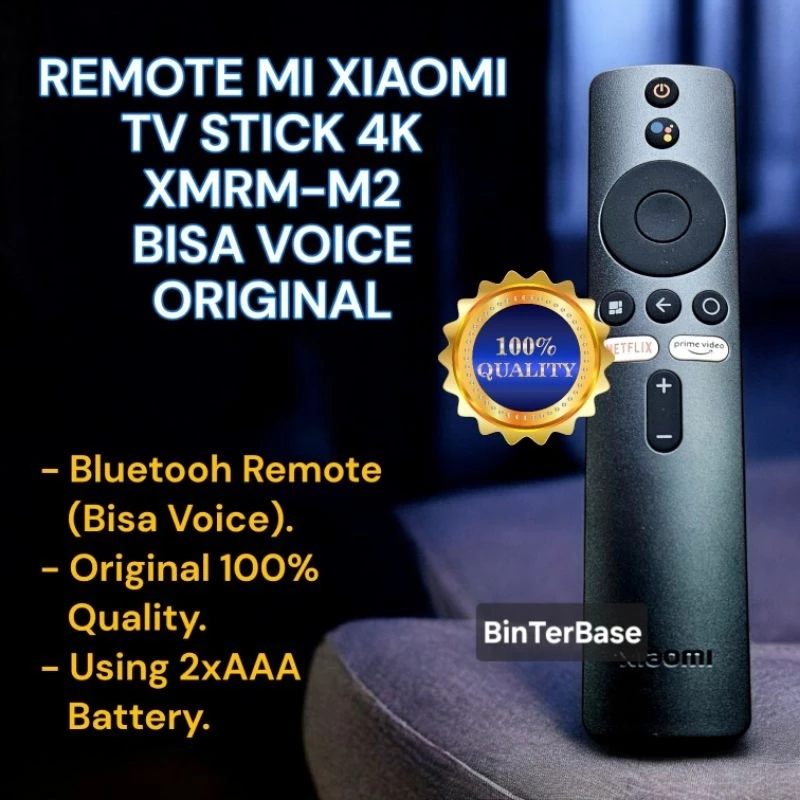 Remote remot Xia0mi Mi TV Stick 4K XMRM-M2 Bluetooth Support bisa Voice Command Ori 100% Original mi