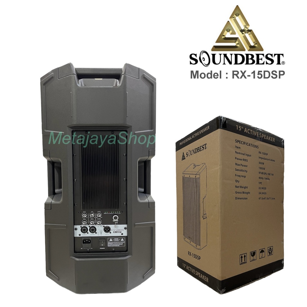 (JUAL 1 BUAH) Speaker Active SoundBest RX15 DSP 15inch Speaker Professioal Active Bluetooth