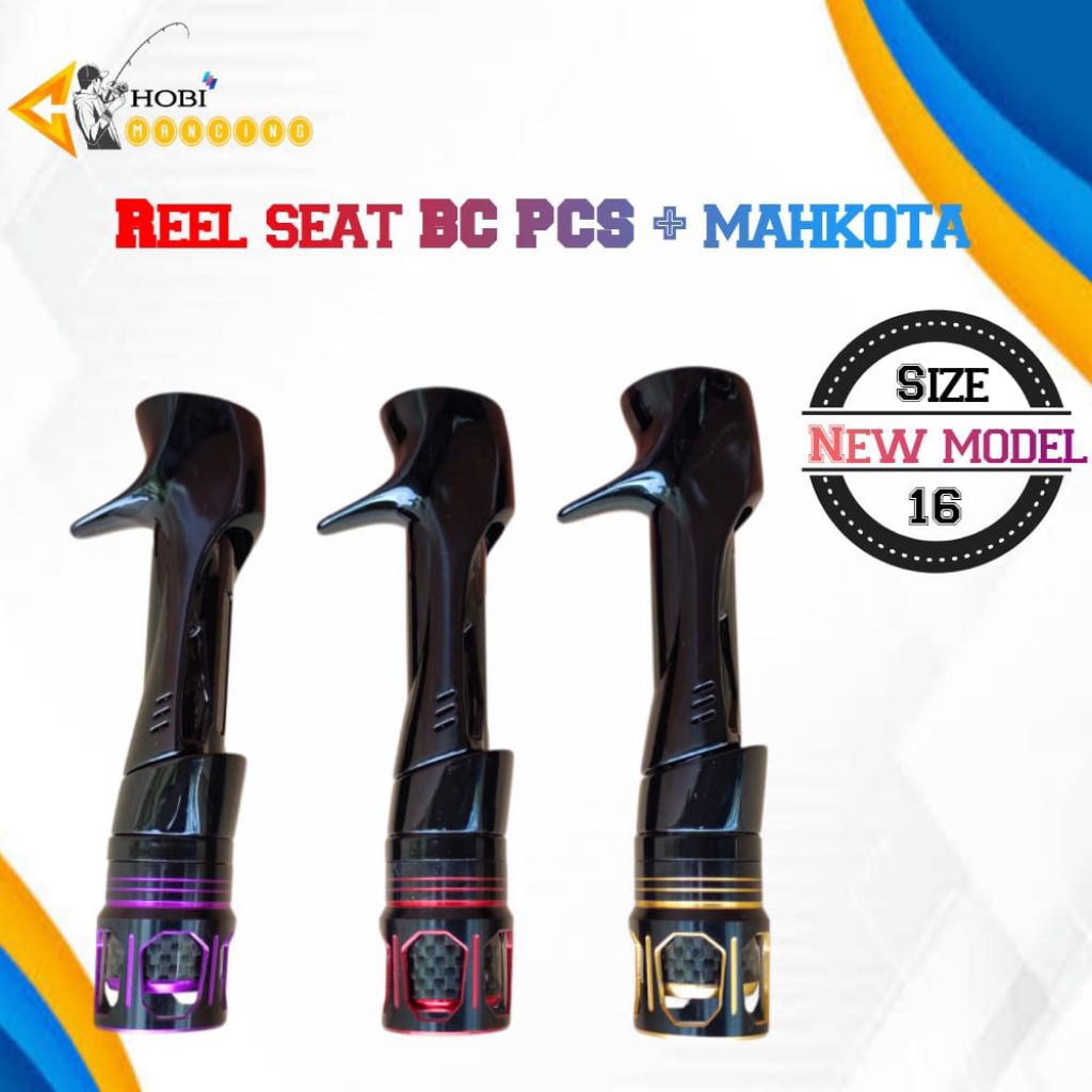 Reel seat BC PCS + mahkota / custom joran / gagang jorann