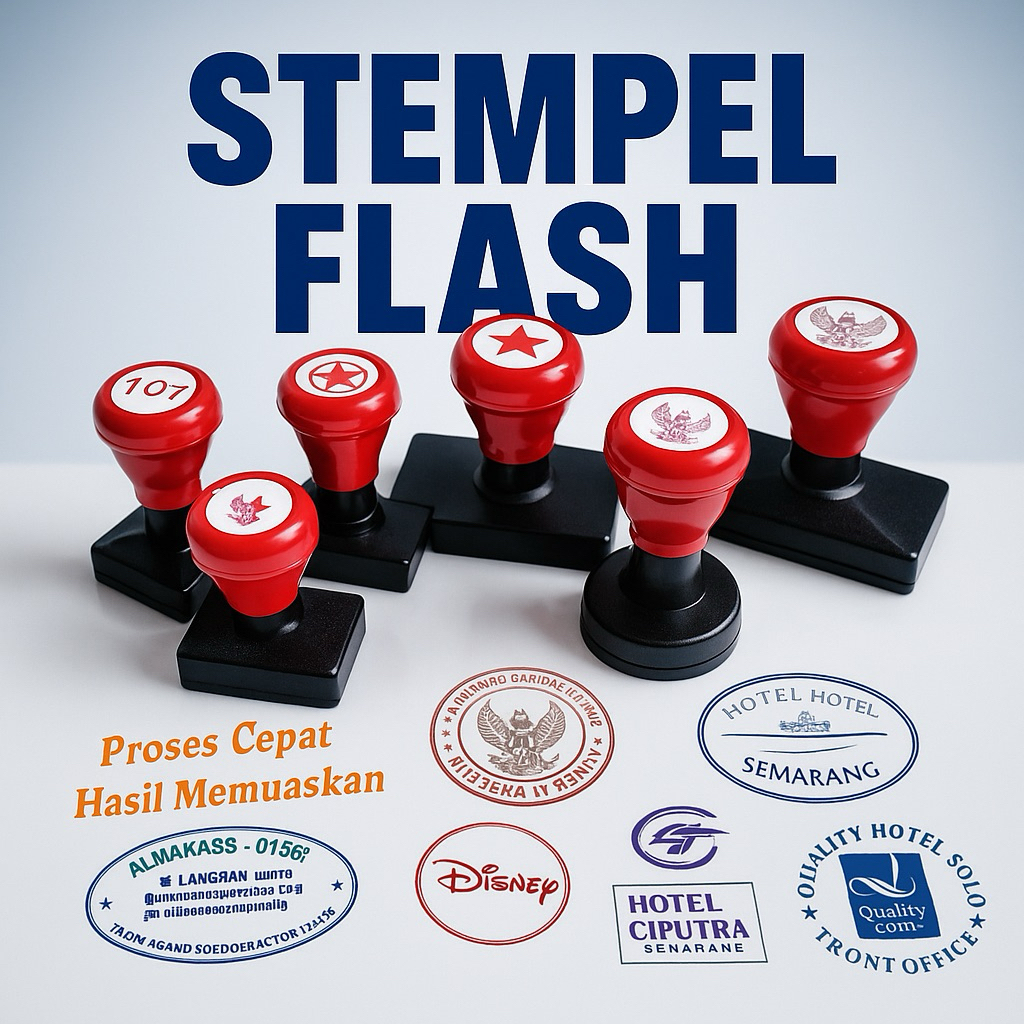 

Stempel Flash Otomatis Nama Custome Logo Toko Perusahaan Gratis Desain
