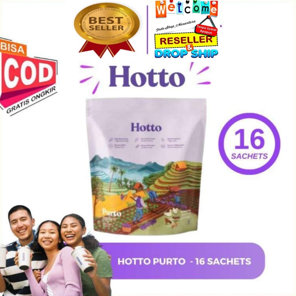 

Hotto Purto Original | 1 Pouch Isi 16 Sachet Hotto Purto Ampuh Mengatasi Diet Dan Kolesterol