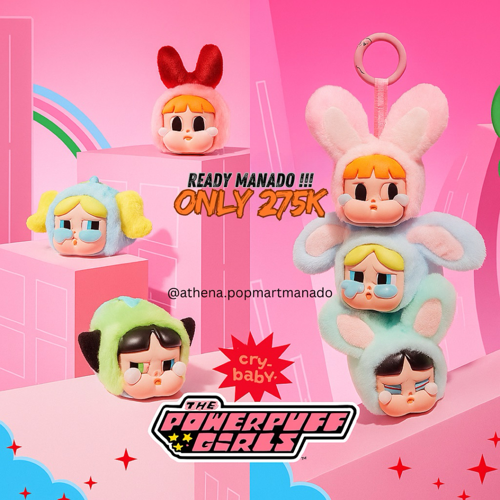 CRYBABY X POWERPUFFGIRLS VINYL FACE PLUSH