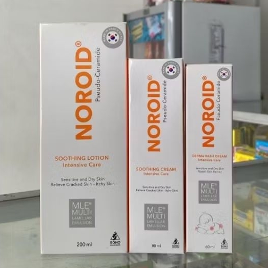 NOROID Soothing Lotion / NOROID Soothing Cream / NOROID Derma Rashuntuk melembabkan kulit