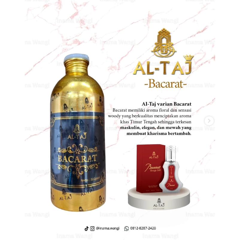BACARAT - AL TAJ ( 500 mL, 250 mL, 100 ML)