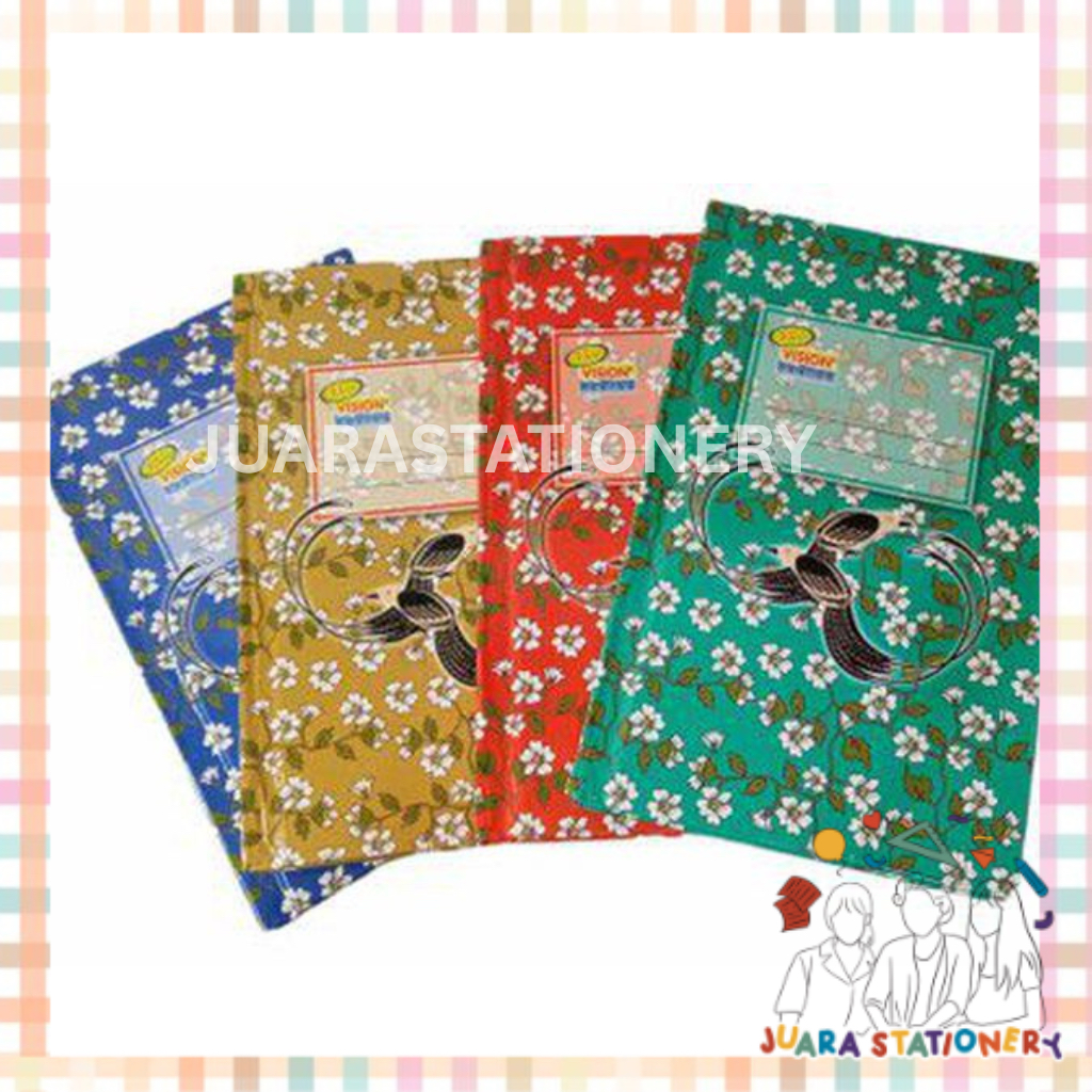 

(710) JUARASTATIONERY Buku Oktavo Vision Isi 100 / Buku Tulis A6 Buku Hard Cover Vision A6