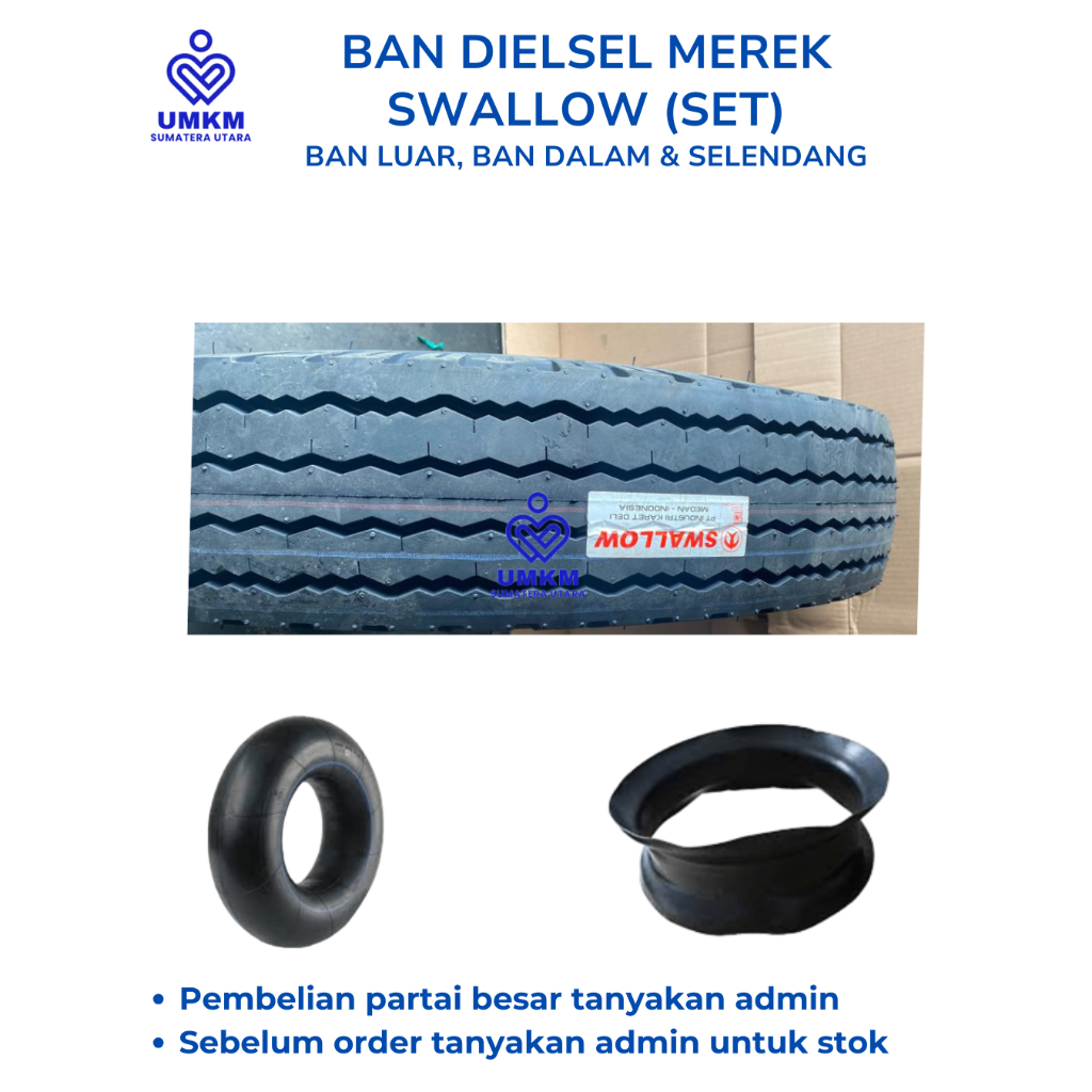 BAN DIESEL 700 16 14pr / BAN DIESEL SET / Ban ring 16 / Ban Luar Diesel Set / Ban Diesel Swallow / B
