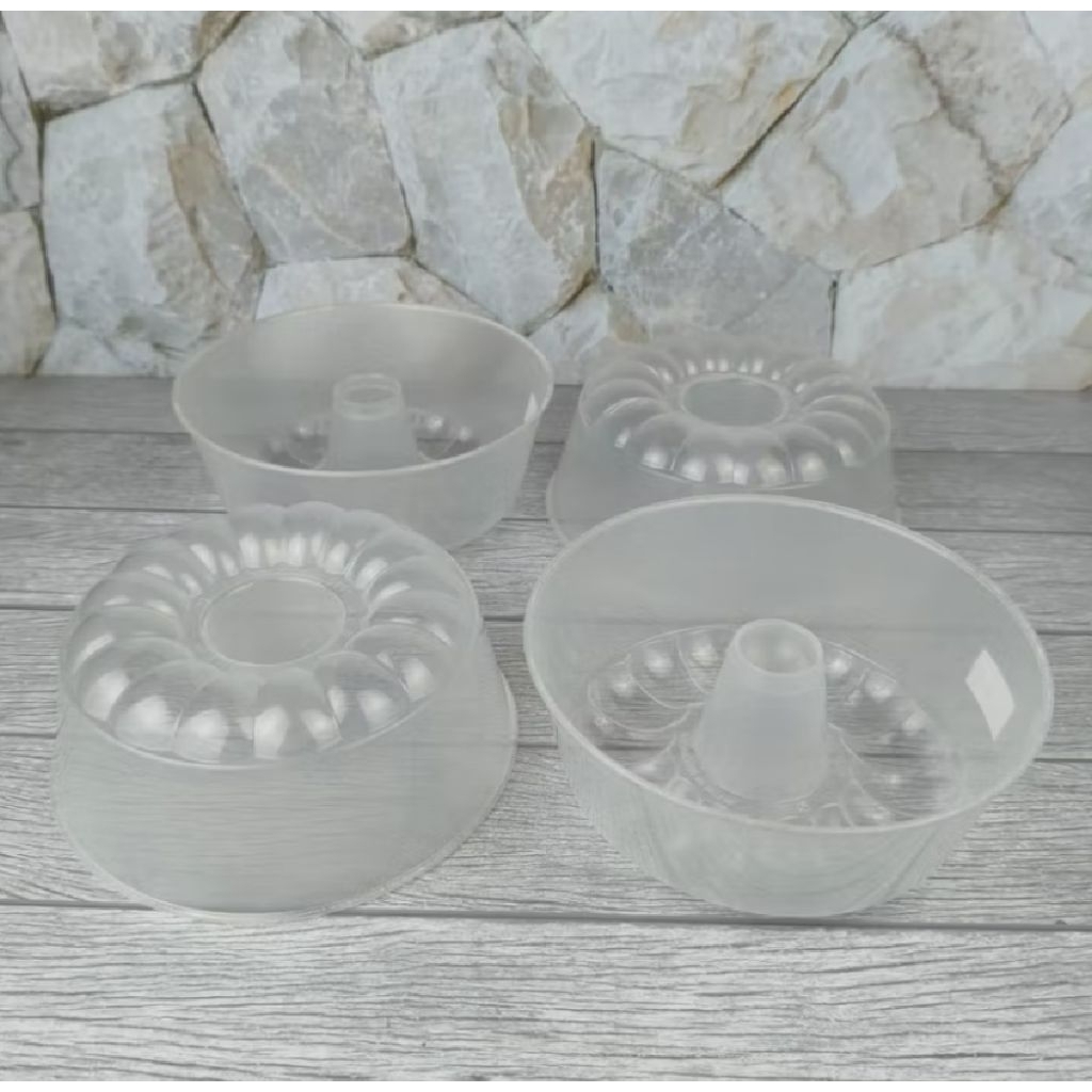 CETAKAN PUDING PLASTIK LOYANG AGAR AGAR / LOTUS KUE BOLU PLASTIK BENING