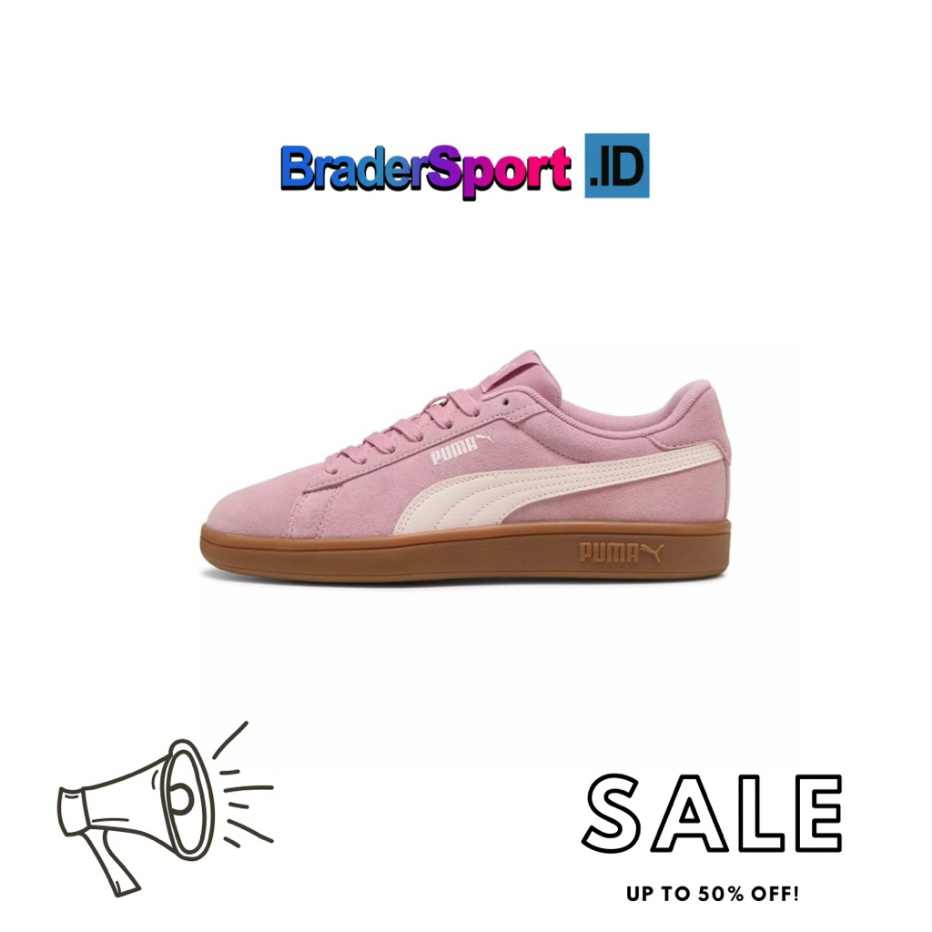 Sepatu Sneakers Puma Smash 3.0 Pink Jasminer Gum BNIB 100% Original