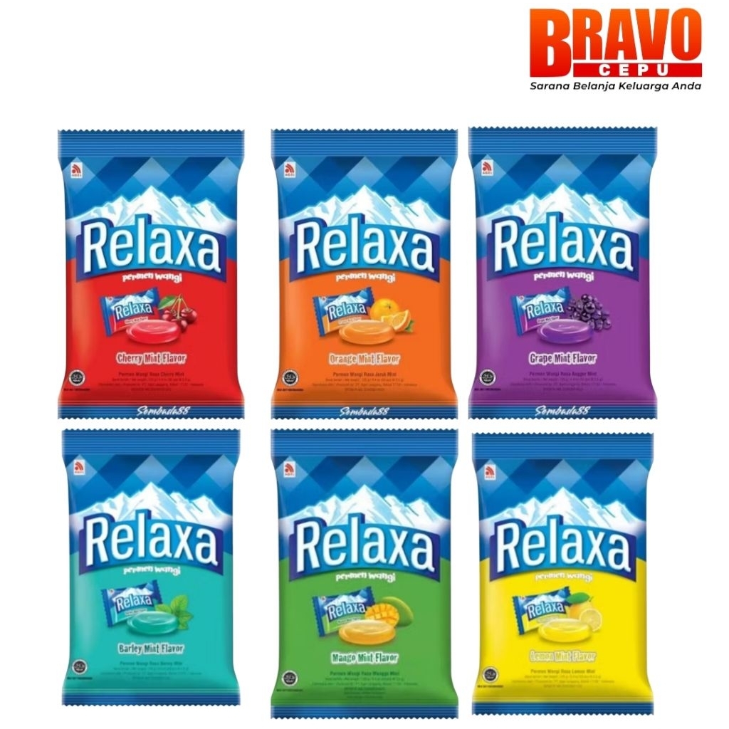 

PERMEN RELAXA MINT FLAVOR ISI 40 PCS 108 GR